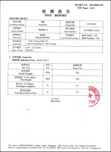 Сертифікат на A193 B8M CL2