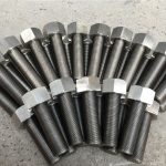 254smo uns s31254 en1.4547 болти та гайки 1-1 / 2 ”-8unx180mm різьбовий стрижень